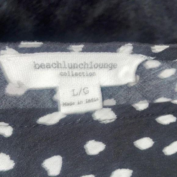 beachlunchlounge Black and White Polka Dot Chemise - Picture 2 of 5